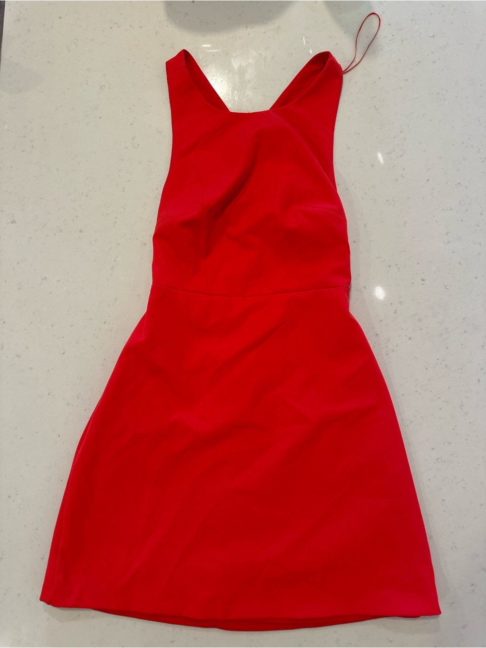NWOT Zara Trafaluc Red Mini Dress with Cutout Detail Size Small Summer Trendy